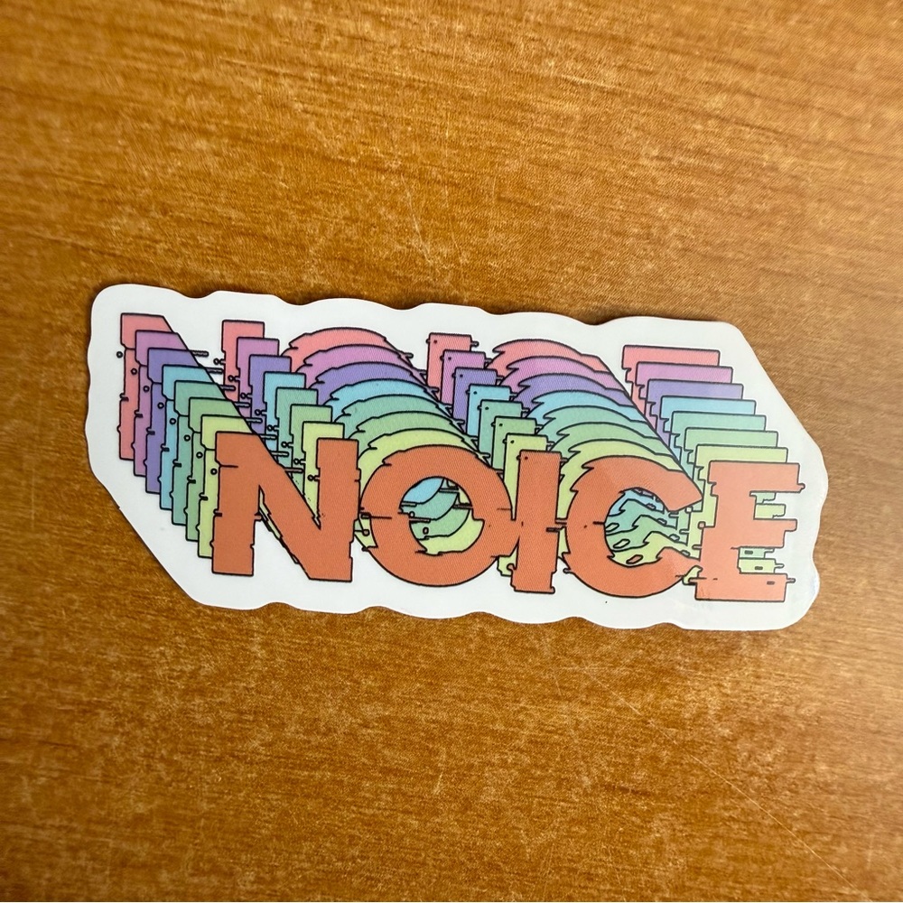 Colorful 'Noice'‎ Sticker